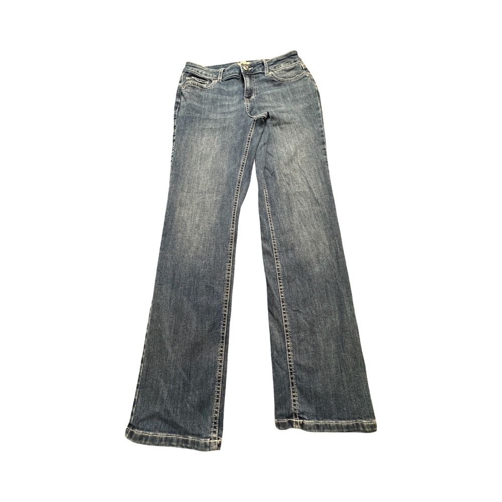 M Jeans by Maurices Jeans Womens 8 Short Mid Rise Straight 32x29 Blue Denim